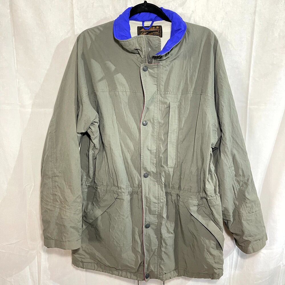 Eddie Bauer Outdoor Outfitters GORE-TEX Jacket Blue Purple Trim Size L